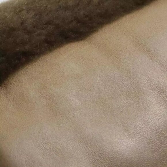 Auth HERMES Hand Muff Hand Warmer Brown Leather/Fur - Picture 7 of 9